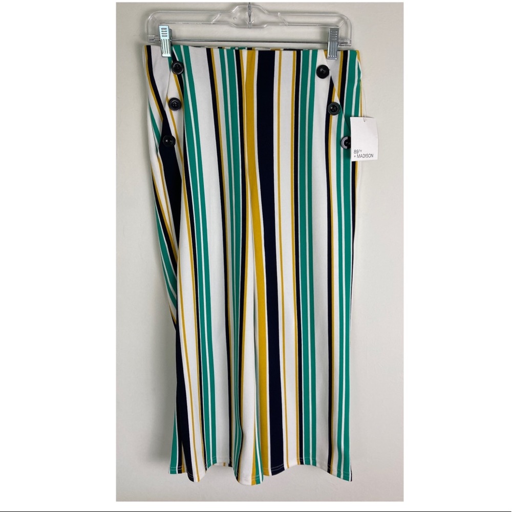 89th & Madison striped crop pants size small